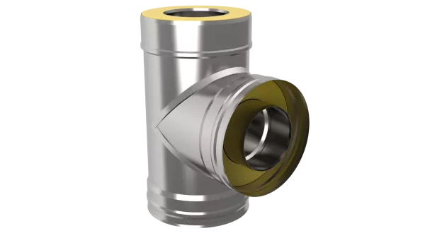 (ГС) Тройник-термо 90*, 200*280, AISI 430/430, 0,5/0,5мм, h=460мм